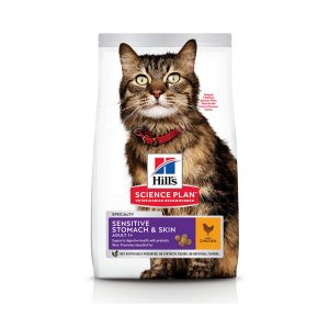Hill���s Science Plan Sensitive Stomach & Skin Adult Cat Food With Chicken (1.5Kg)