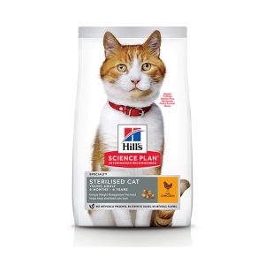 Hill’s Science Plan Sterilised Young Adult Cat Food With Chicken (1.5Kg)