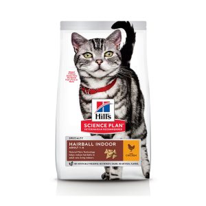 Hill���s Science Plan Hairball Indoor Cat Food With Chicken (1.5Kg)