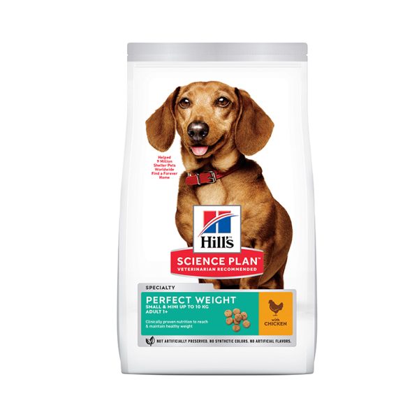 Hill���s Science Plan Perfect Weight Small & Mini Adult Dog Food With Chicken (1.5Kg)