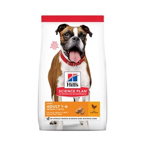 Hill’s Science Plan Light Medium Adult Dog Food With Chicken (14Kg)