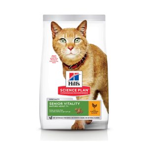 Hill���s Science Plan Senior Vitality Adult 7+ Cat Food With Chicken & Rice (300G)