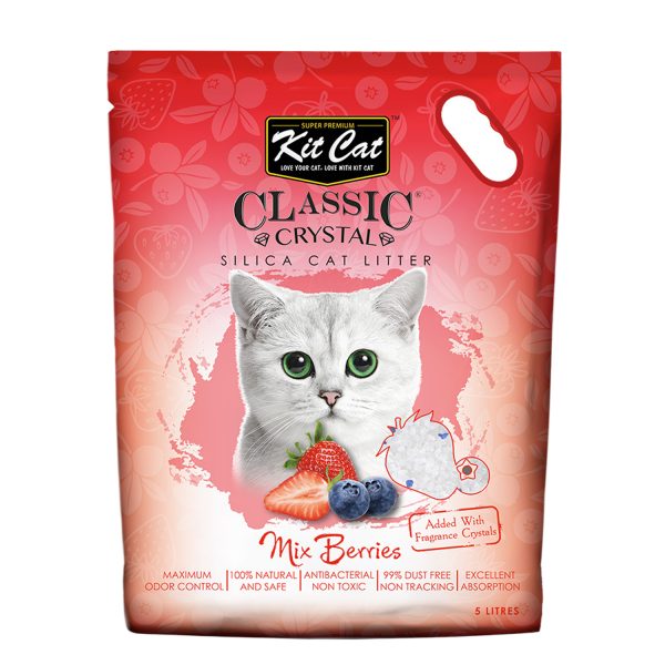 Kit Cat Classic Crystal Cat Litter ��� Mix Berries (5 Litre