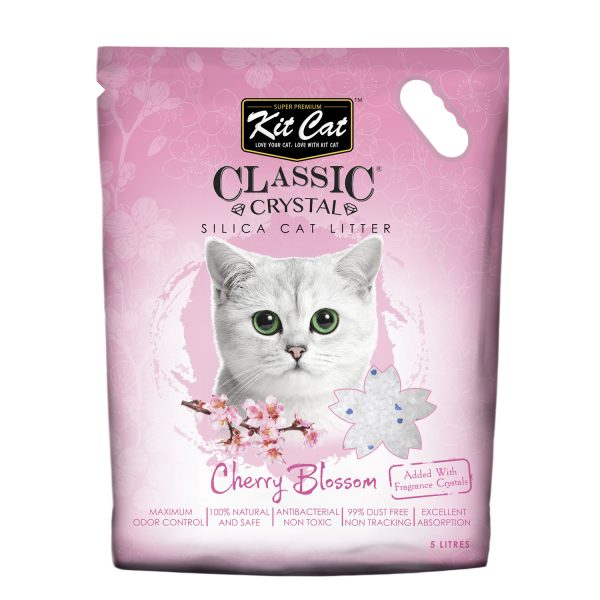 Kit Cat Classic Crystal Cat Litter ��� Cherry Blossom (5 Litres)