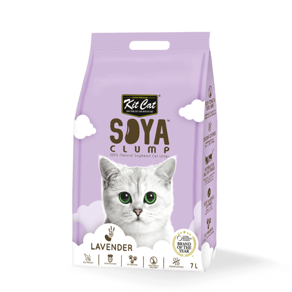 Kit Cat Soya Clump Soybean Litter ��� Lavender 7L