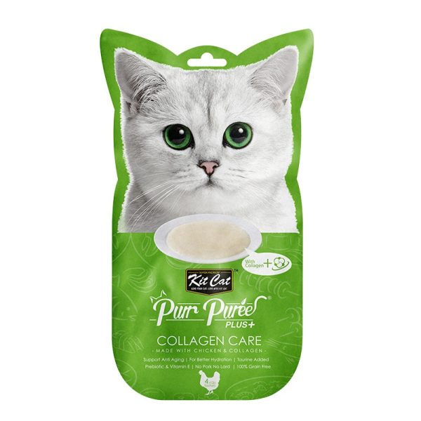Kit Cat Purr Puree Plus+ Chicken & Collagen Care