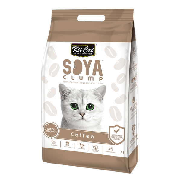 Kit Cat Soya Clump Soybean Litter ��� Coffee 7L