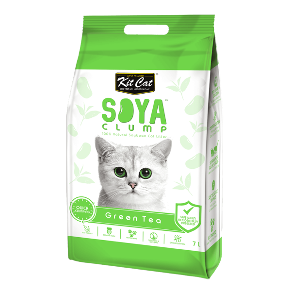 Kit Cat Soya Clump Soybean Litter ��� Green Tea 7L