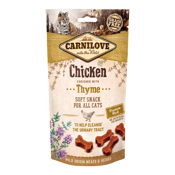 Carnilove Chicken enriched with Thyme Soft Snack for Cats