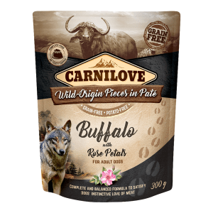 Remove term: Carnilove Buffalo with Rose Blossom for Adult Dogs Carnilove Buffalo with Rose Blossom for Adult Dogs