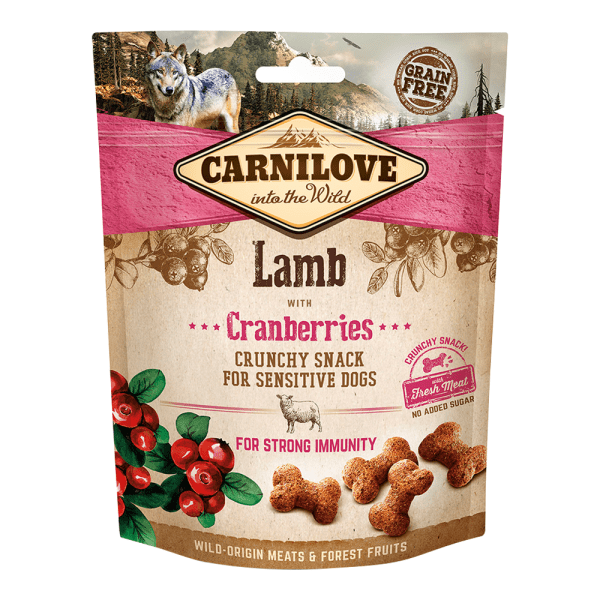 Carnilove Lamb with Cranberries Crunchy Snack for Sensitive Dogs