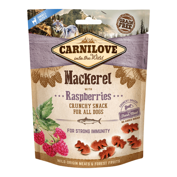 Carnilove Mackerel with Raspberries Crunchy Snack for Dogs