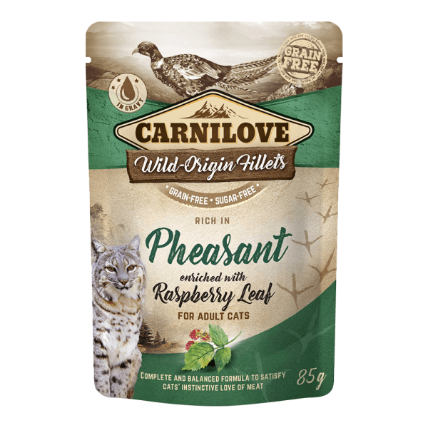 Carnilove Pheasant enriched with Raspberry Leaves for Adult Cats