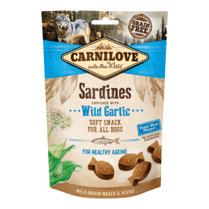 Carnilove Sardines enriched with Wild Garlic Soft Snack for Dogs