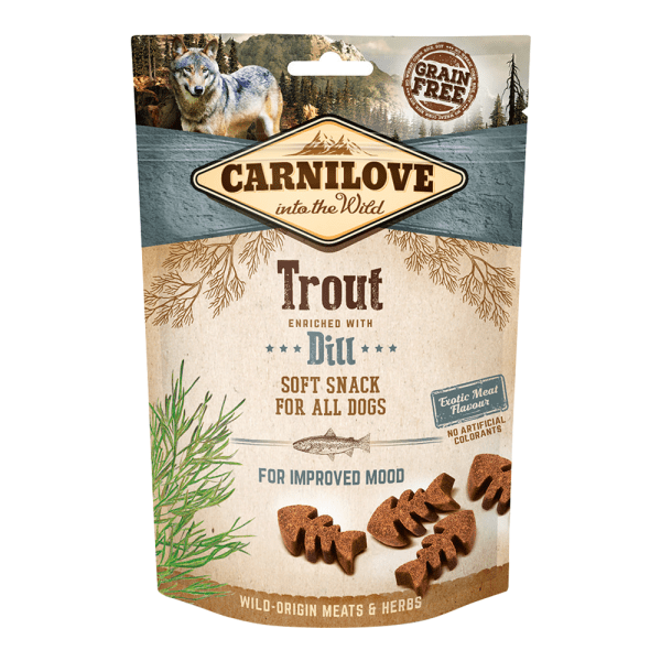 Carnilove Trout enriched with Dill Soft Snack for Dogs