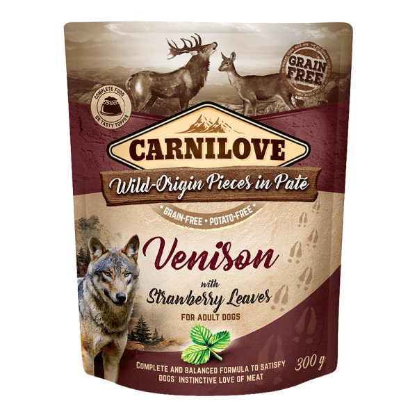 Carnilove Venison with Strawberry Leaves for Adult Dogs
