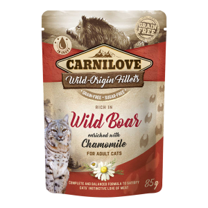 Carnilove Wild Boar enriched with Chamomile for Adult Cats